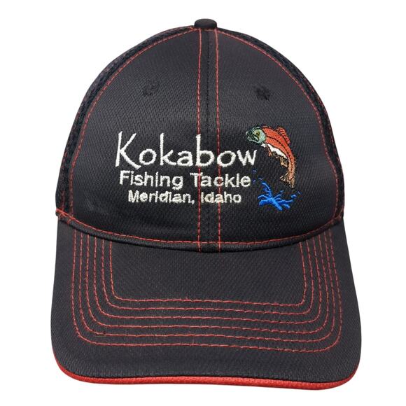 Kokabow Fishing Tackle Meridian Idaho Baseball Cap Black OS Pacific Headwear - Picture 1 of 11